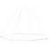 Z-Bar LED 45.34 inch Matte White Pendant Ceiling Light, Honeycomb